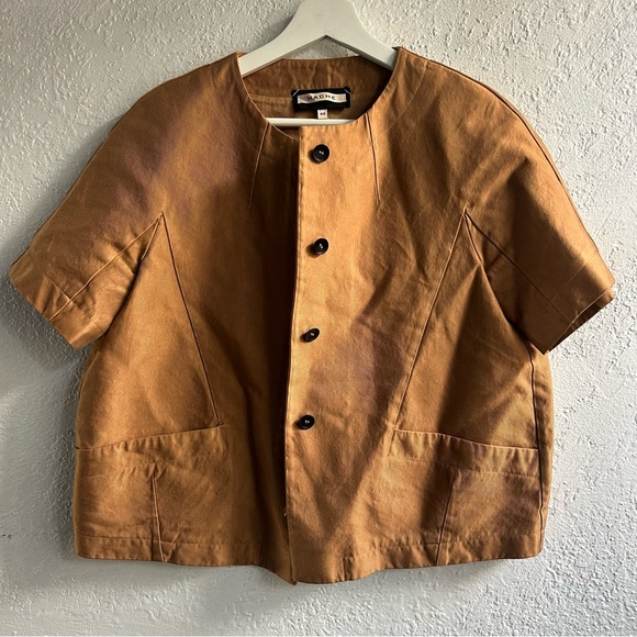 HACHE Tan Utility Jacket Casual Style - Picture 4 of 11